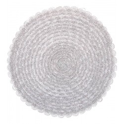 Lugar 38cm Americano De Papel Pétala Cinza